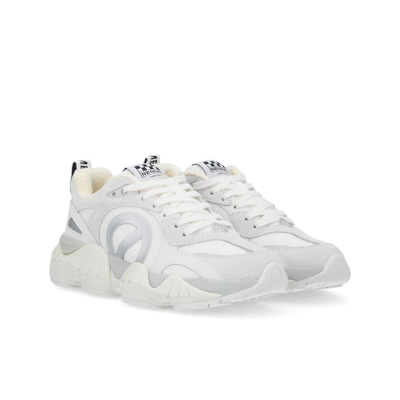 KRAZEE RUNNER - SUEDE/REC.KNIT - WHITE/WHITE